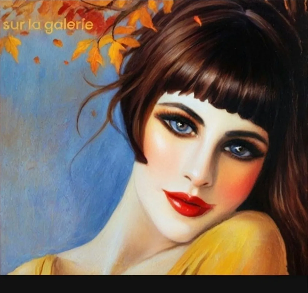 Nocturne Violette, version digitale — Style illustration glamour